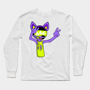 Hyper Hyena with Super Sky Helmet Long Sleeve T-Shirt